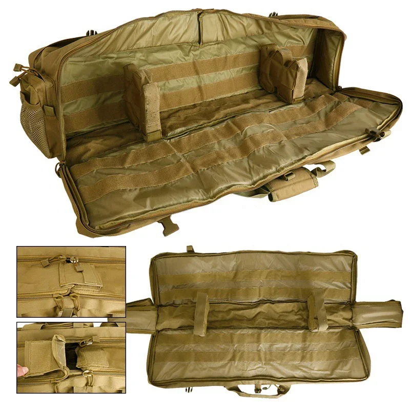 100cm M249 Tactical Gun Bag Dual Rifle Case spalla zaino da trasporto Outdoor Paintball Airsoft Hunting Shooting Bags