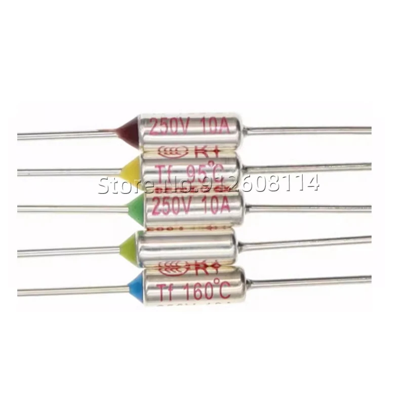 10PCS TF Thermal Fuse RY 10A 15A 250VTemperature 73C 77C 94 99C 113C 121C 133C 142C 157C 172C 185C 192C 216C 227C 240C 280C 300C