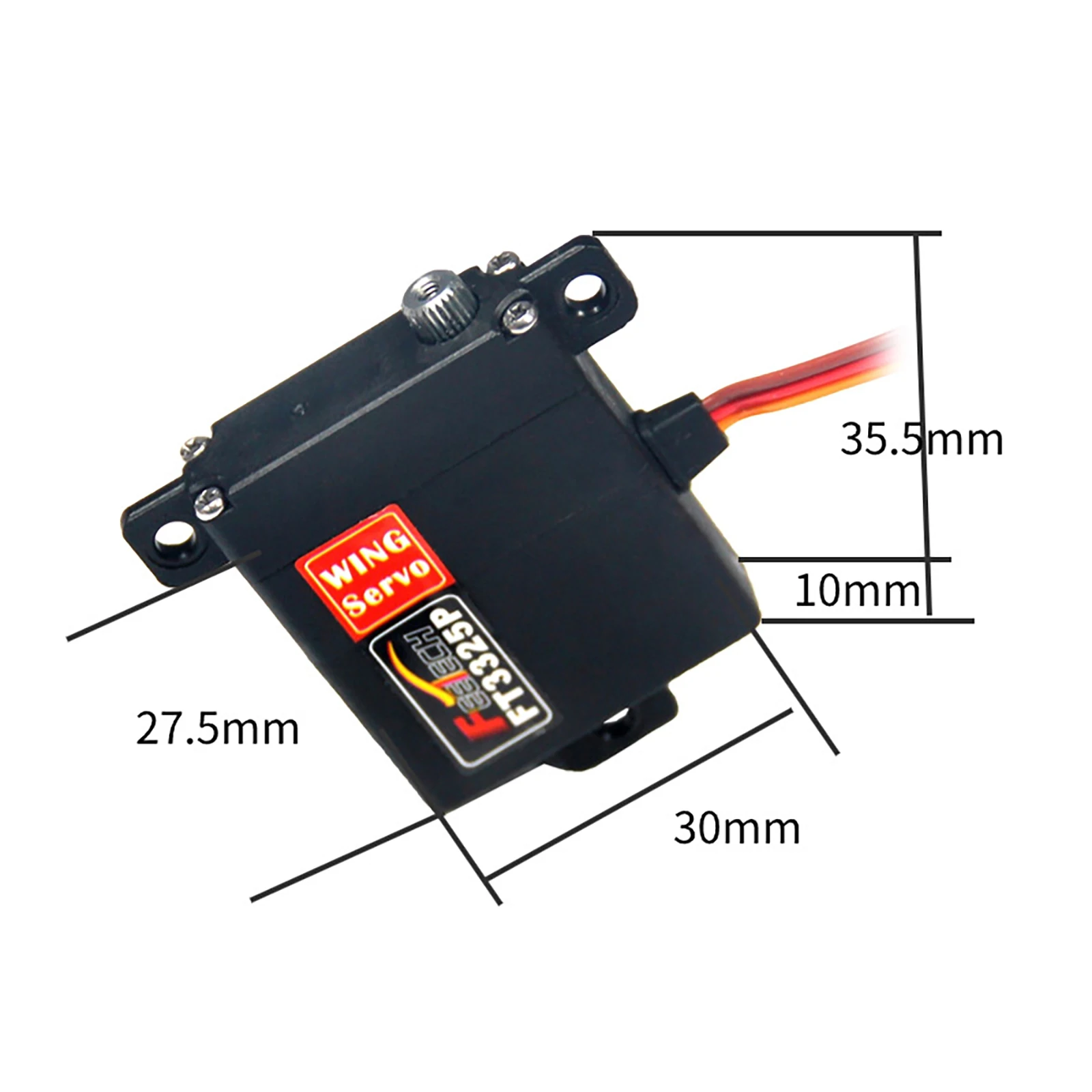 Feetech 7 キロ RC ウィング高速デジタルサーボモーター 6V 120 度 0.1 秒メタルギア固定翼 RC ドローン DIY ロボットモデル FT3325P