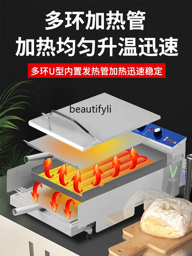 Hamburger Maker Commercial Full-Automatic Buns Heating Baking Bag Baobao Snack Equipment