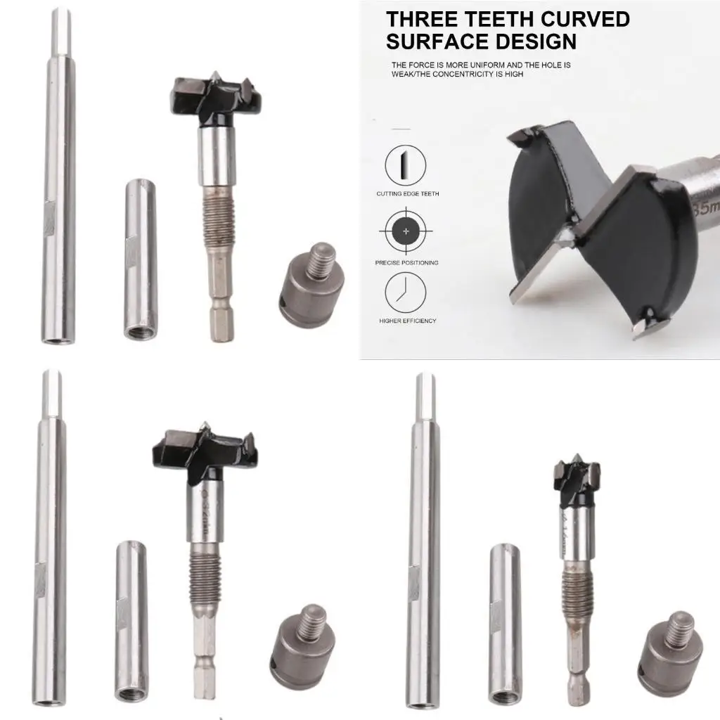 

652F Professional Auger Opener Hole Drilling Tool Boring Bit for Woodworkers and Craftsmen Home Improvement
