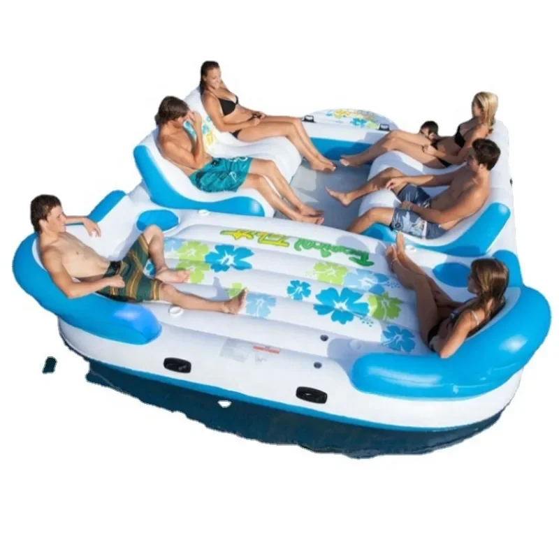 

2023 High Quality Swimming Pool Inflatable Sofa Island Super Lounge Float Inflatable Water Floating Games