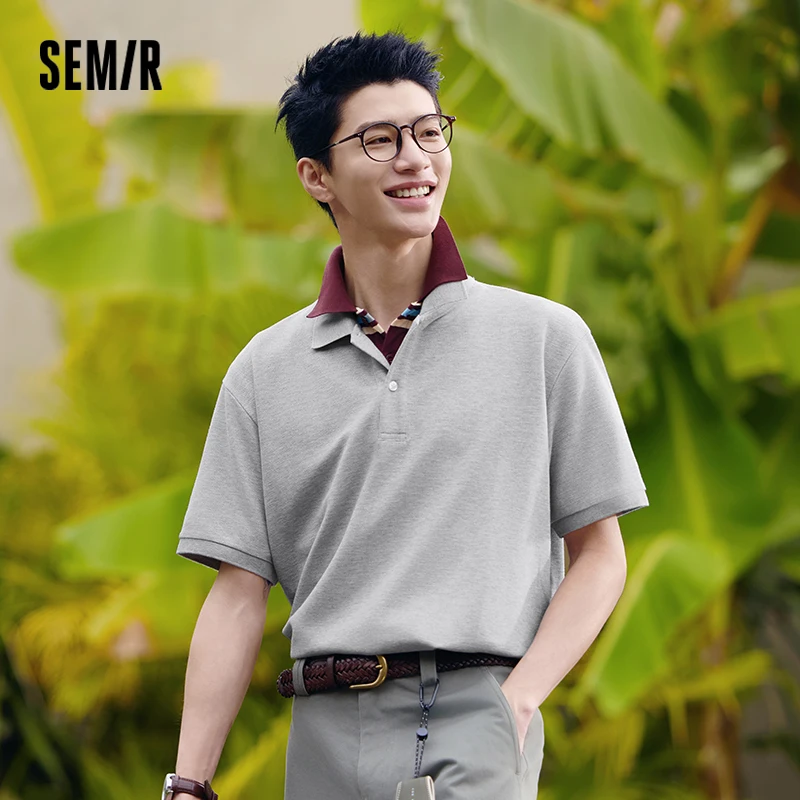 Semir Polo Shirt Men Quick Dry Cooling Solid Color 2025 Summer New Casual Short Sleeve Office Commuter Top