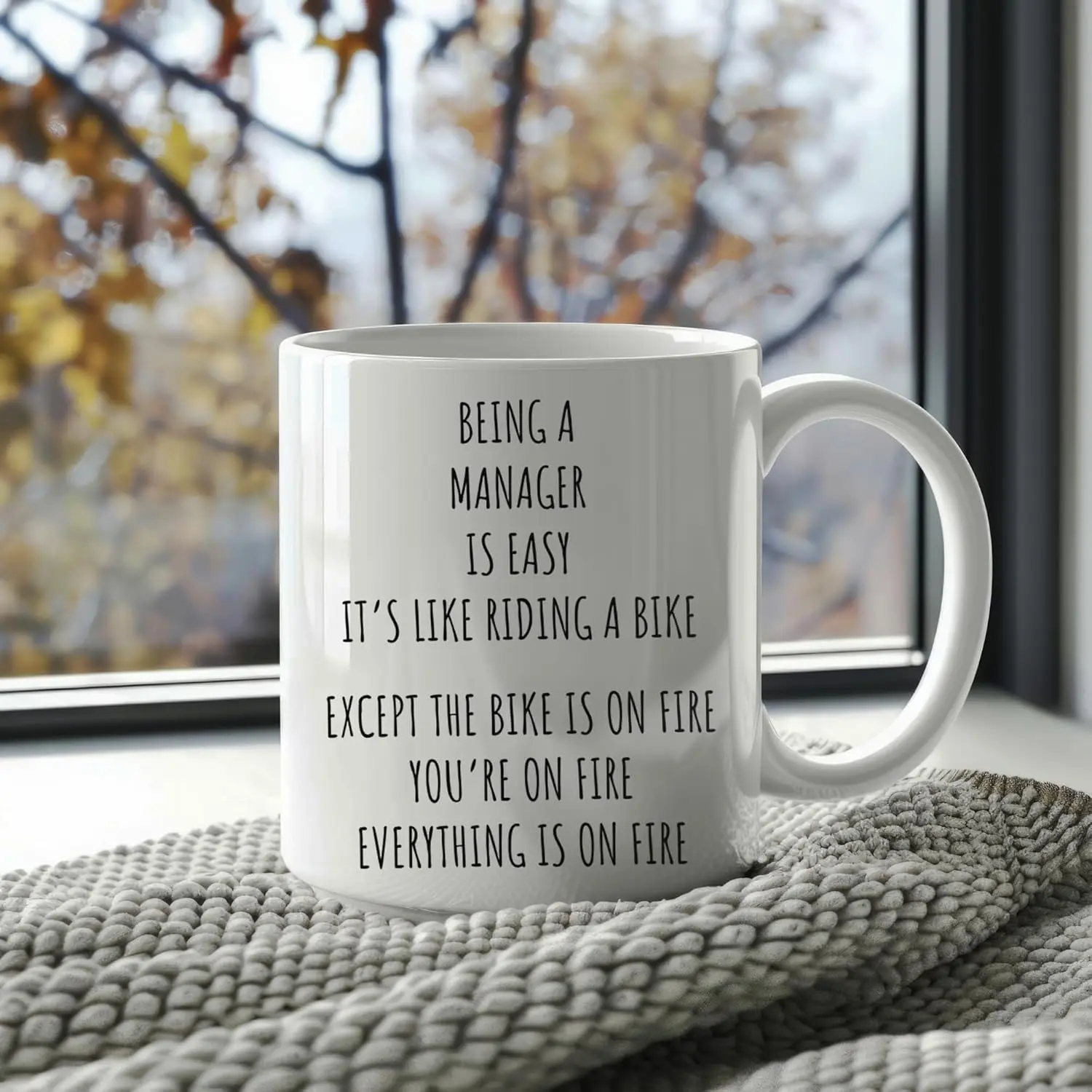 Being A Manager Is Easy Mug Leadership Quotes Coffee Cup Funny Gift For Business Leaders Team Motivation Novelty Drinkware cups