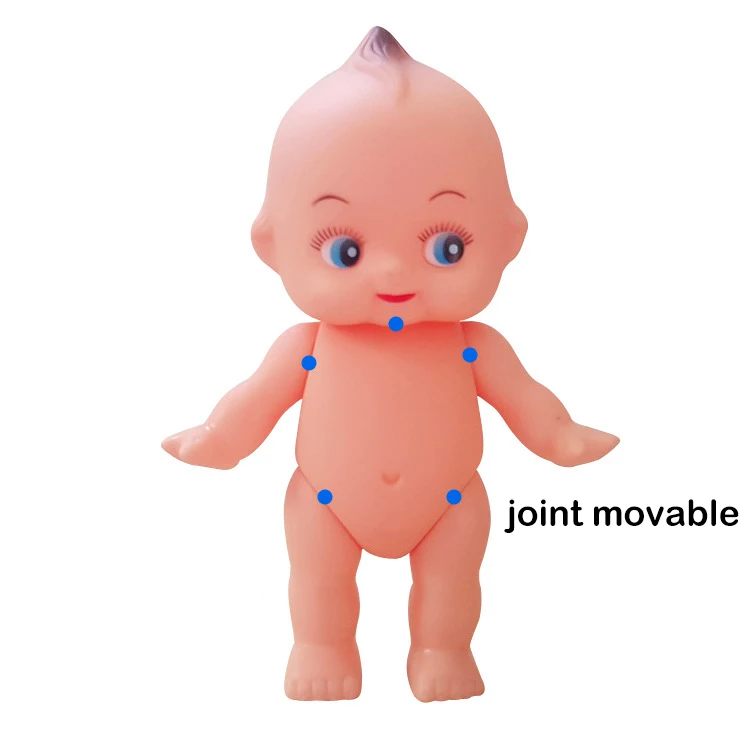 Children's Play House Doctor Toys Simulation Baby Doll Toy Model 16.5cm Soft Rubber Bathing Small Doll Children's Birthday Gifts