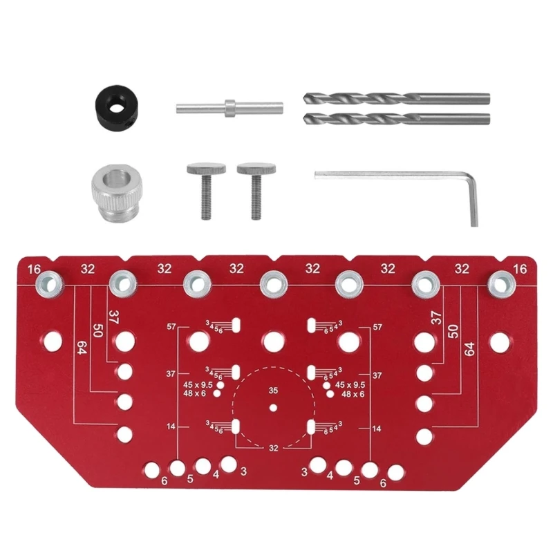35mm Hinges Boring Jig Woodworking Hole Drilling Guide Locator Hole Opener Tool