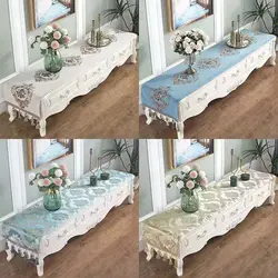 European Table Runner Luxury Silk Jacquard Table Runners Decorative Bed Runner Classic Table Flag Living Room Hotel