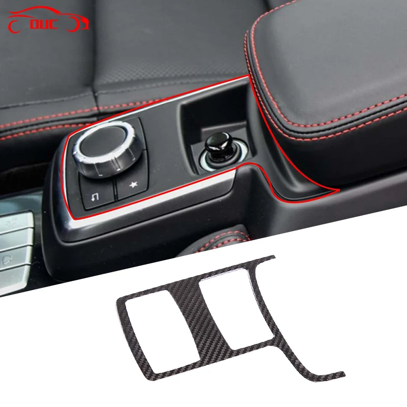 For Mercedes-Benz G Class W463 2012-2018 Real Carbon Fiber Car Gear Shift Mode Button Panel Frame Trim Sticker Auto Accessories