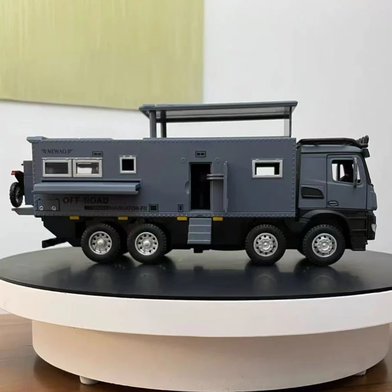 1:32 مرسيدس بنز البدوي على الطرق الوعرة RV محاكاة دييكاست سبيكة معدنية نموذج سيارة ضوء الصوت التراجع جمع الاطفال لعبة الهدايا