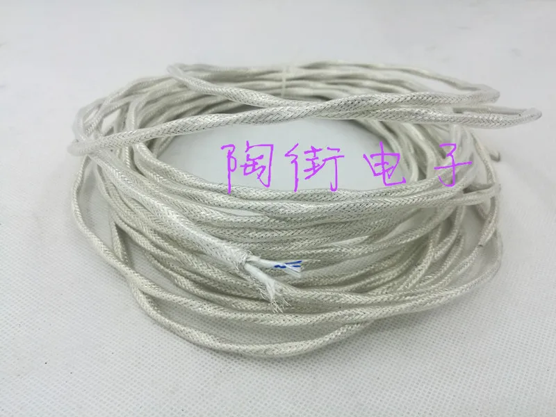 Two Core Shielded Silver Plated Signal Wire with High Temperature Resistance and Loose Wire, Two Core Silver Plated