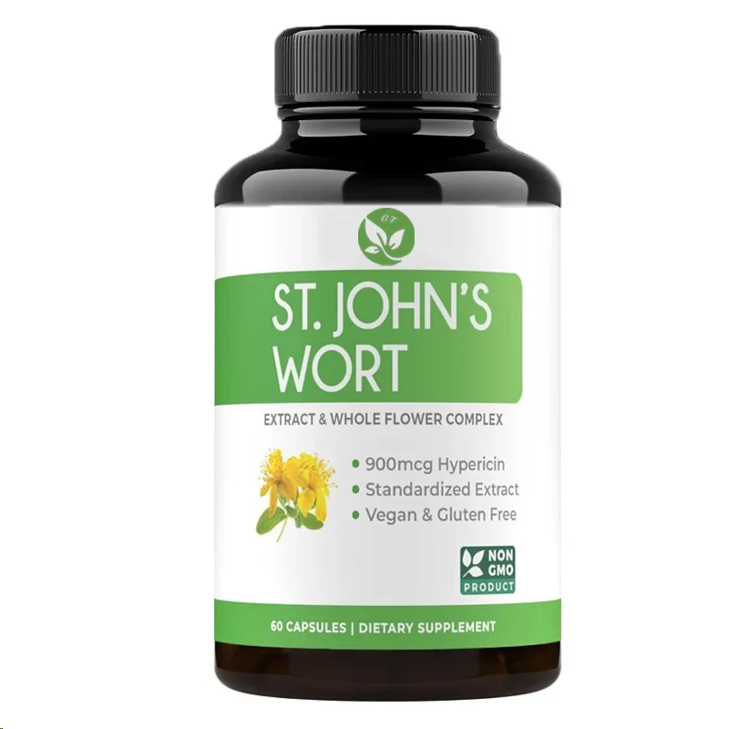 

60 Effective St. John's Wort Capsules With A Strong Effect Of 900 Micrograms Of Quercetin. No Oil, Pills, Tea, Or Tincture