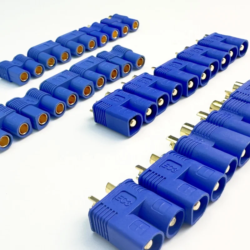 10쌍 EC3 커넥터 플러그 불릿 바나나 플러그 남성용 여성용 RC ESC RC 쿼드콥터 FPV 레이싱 드론 리포 배터리 DIY 부품