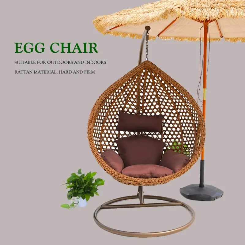 Hot Selling All-Weather Outdoor Apartment Application Foldable Patio Swings With Waterdrop Shaped Basket
