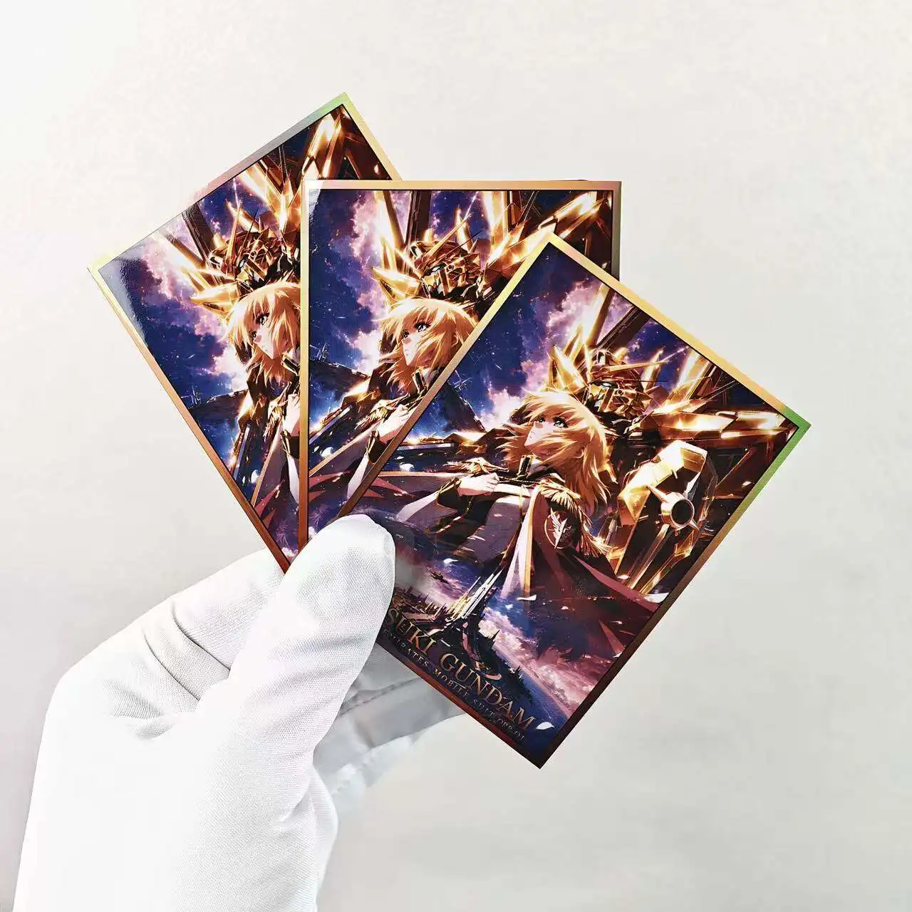Gundam Seed Cagalli Yula Atha Theme Laser Flash Card Holder 67X92MM TCG OCG OPCG Game Collection Card Protective Cover Toy Gifts view 2
