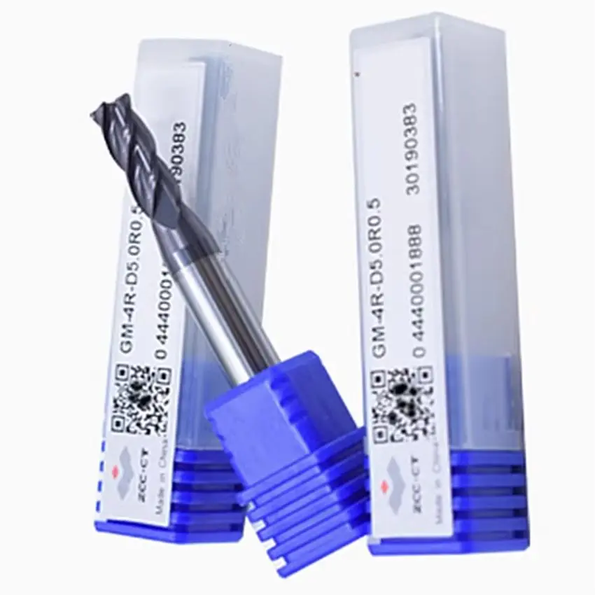 

GM-4R-D5.0R1.0 ZCC.CT GM-4R Four edge circular arc end mill D5.0R1.0*6*13*50 4F Corner Rounding End Mills 4 Flutes End Mills