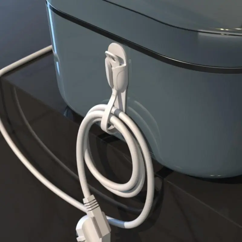 R53C Kabelorganisatoren aus Silikon, selbstklebender Kabelhalter für eine ordentliche Raumverwaltung – Detail 5