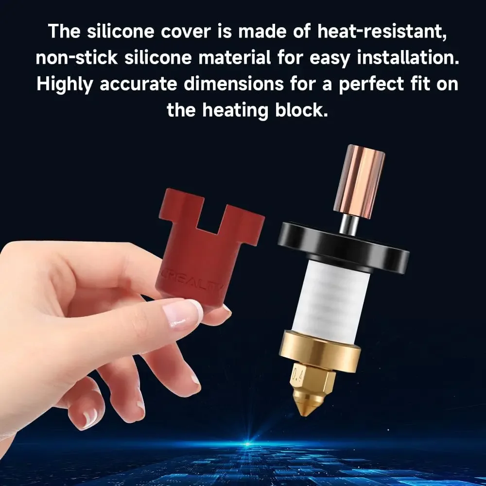 Creality Silicone Sock Hotend Heat Insulation Case Cover 5/10pcs Heating Block Cover for Ender3 V3Plus/V3 KE/V3 SE/K1C/K1/K1Max view 5