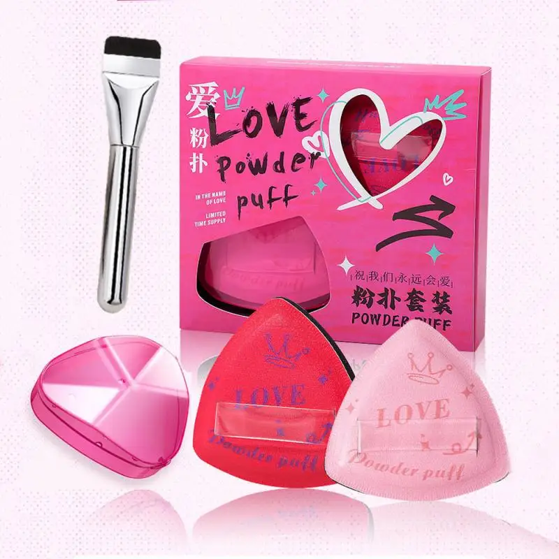 Brosse de maquillage Ultra-fine multi-usage, brosse de fond de teint, Triangle de poudre, bouffante douce, outil de beauté à tête plate, parfait pour le contour du visage