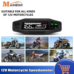 Universal Motorcycle Speedometer Dashboard Digital Panel Tachometer Odometer Speed Gauge RPM Volt Meter For Titan 150 For Yamaha
