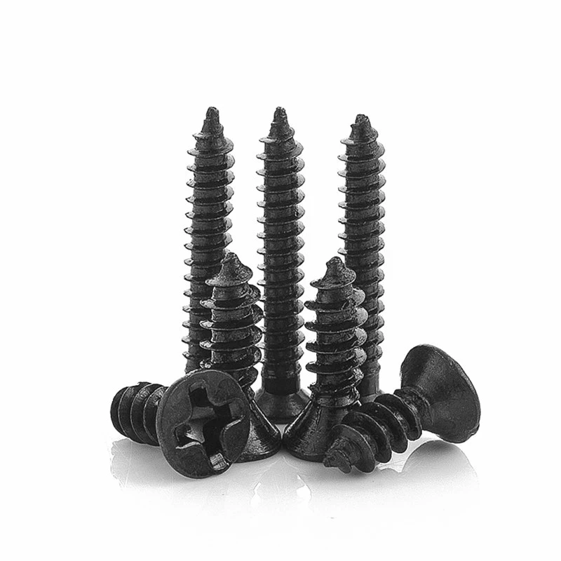 800PCS M2 carbon steel self-tapping screws cross-border e-commerce screw boxed cross flat head self-tapping screws set