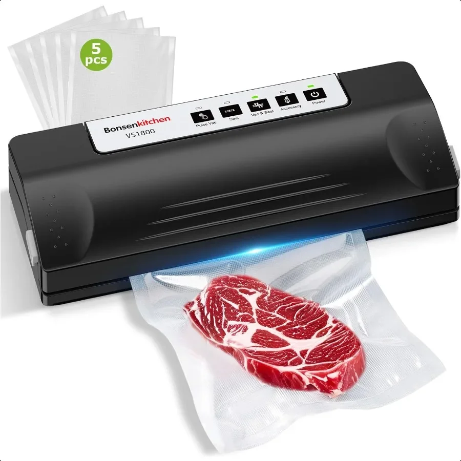 

Vacuum Sealer hine for Food MultiFunctional Food Sealer Automatic Operation Mode Commercial Grade Compact Design with 5 Vacuum