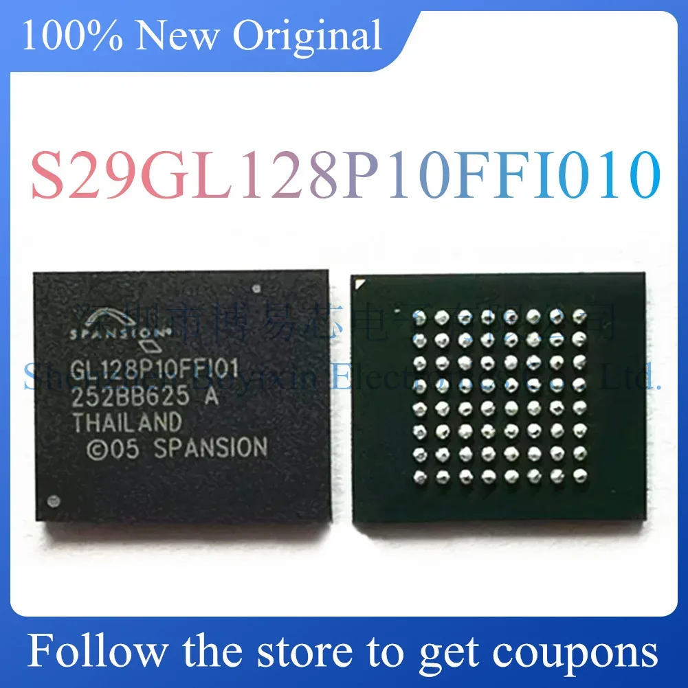 

NEW S29GL128P10FFI010 Original Product Package BGA-64