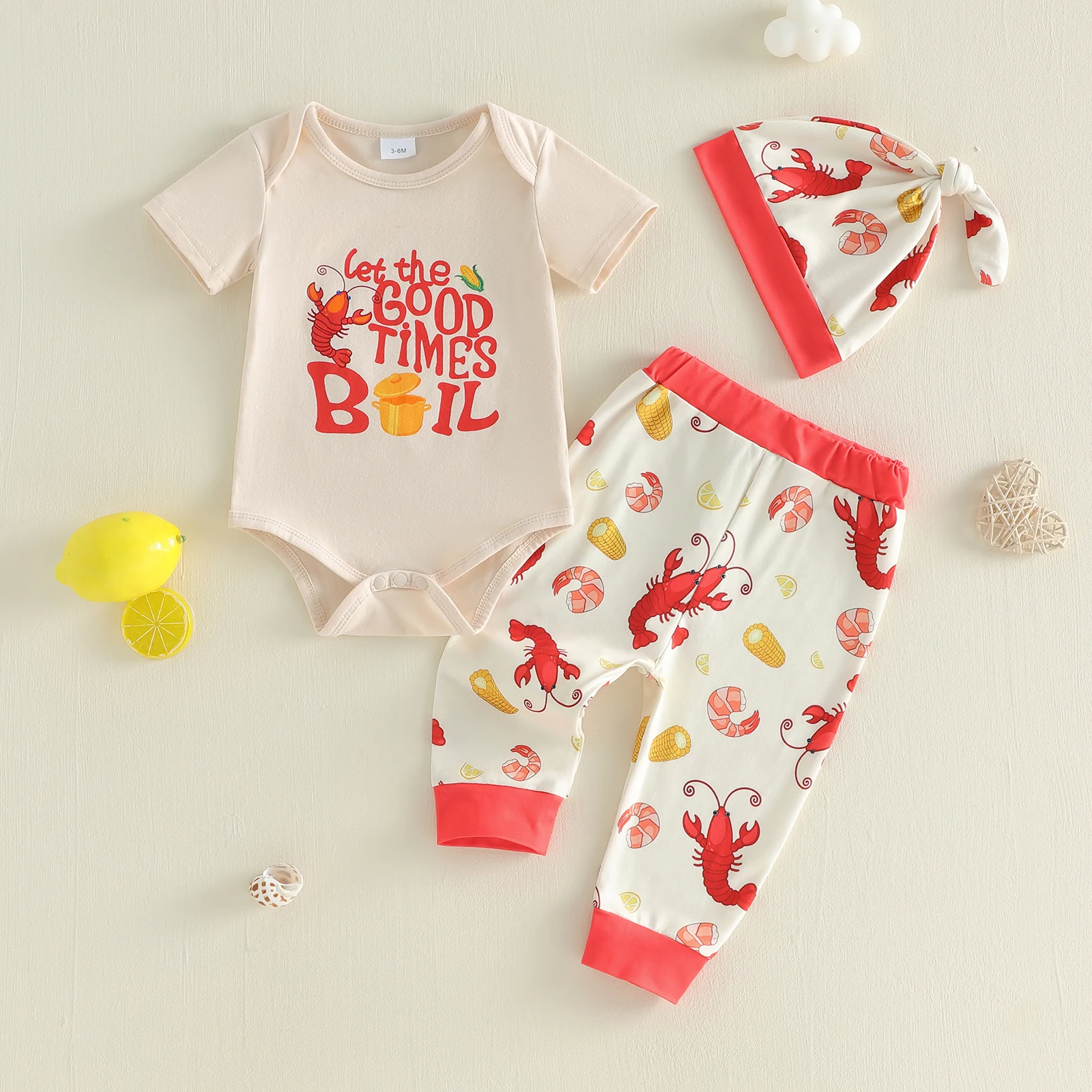 

Baby Girl Summer Clothes Set Watermelon Print Sleeveless Romper Shorts and Headband 3Pcs Outfit for Toddler