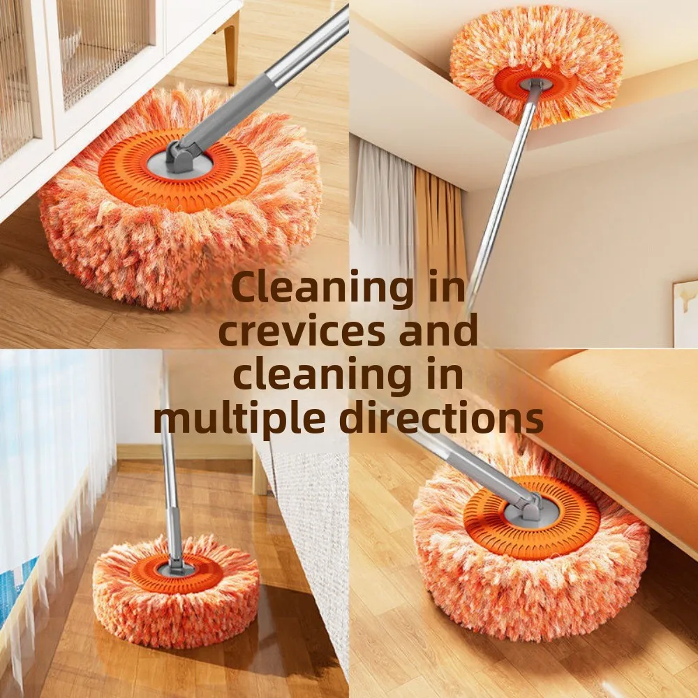 Flexible Rotating Sunflower Mop Dust Removal Wet And Dry Wall Mop Detachable High-rise Cleaning Floor Mop for Wall Ceiling