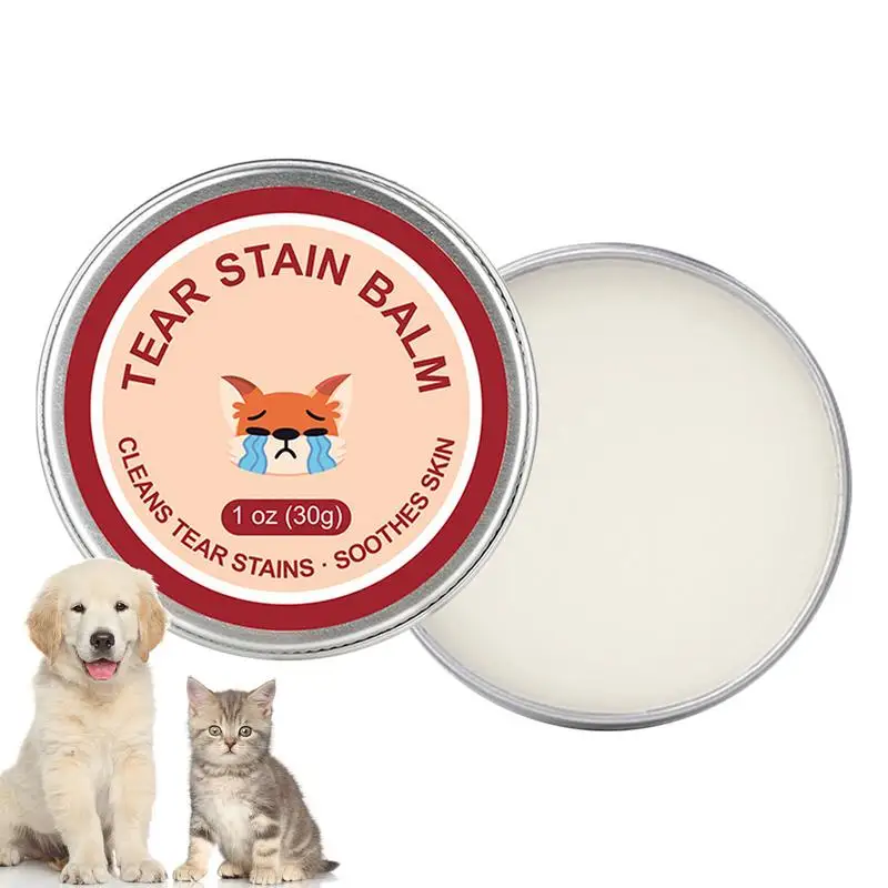 30g Pet Tear Stain Remover Cat Dog Eye Cleaner Cream Pet Eye Stain Cleaner Ointment Natural Tear Stain Remover Pet Supplies