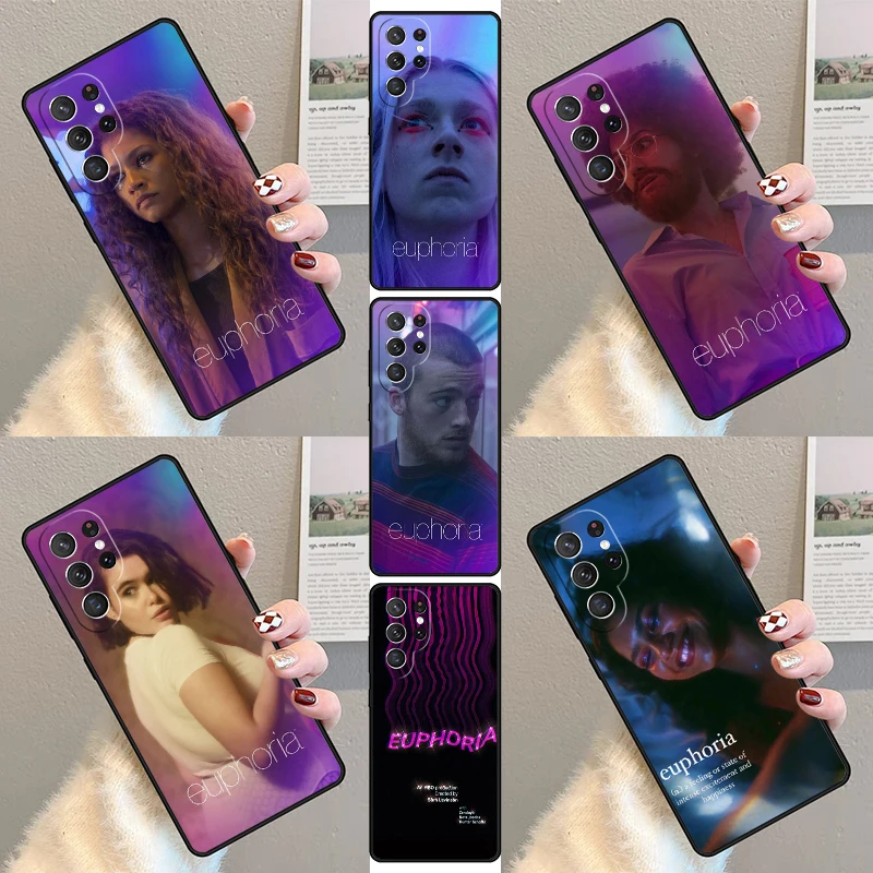 American TV Series Euphoria Phone Case For Samsung Galaxy S23 S21 S20 FE S24 S22 Ultra Note20 S10 S9 S8 Plus Silicone Cover