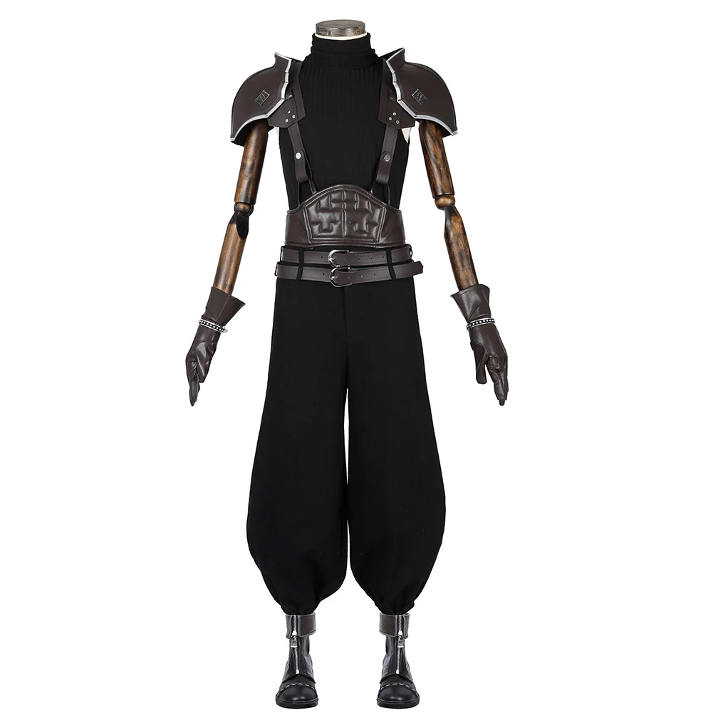 Final Fantasy VII Zack Cosplay Costume Full Set Disguise Halloween Carnival Part Suit