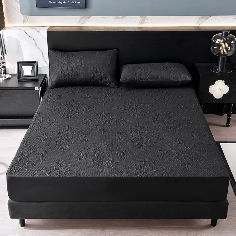 100% Waterproof Mattress Cover Protector Europe Style Adjustable Fitted Sheets Skin-friendly Soft Bed Cover 140/160/180/200x200