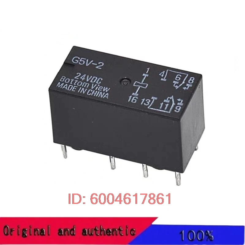 

10 шт./лот, реле G5V-2-5VDC, G5V-2-12VDC, G5V-2-24VDC, 5В, 12В, 24В, абсолютно новое и оригинальное, сигнальное реле 2А, 8-контактное