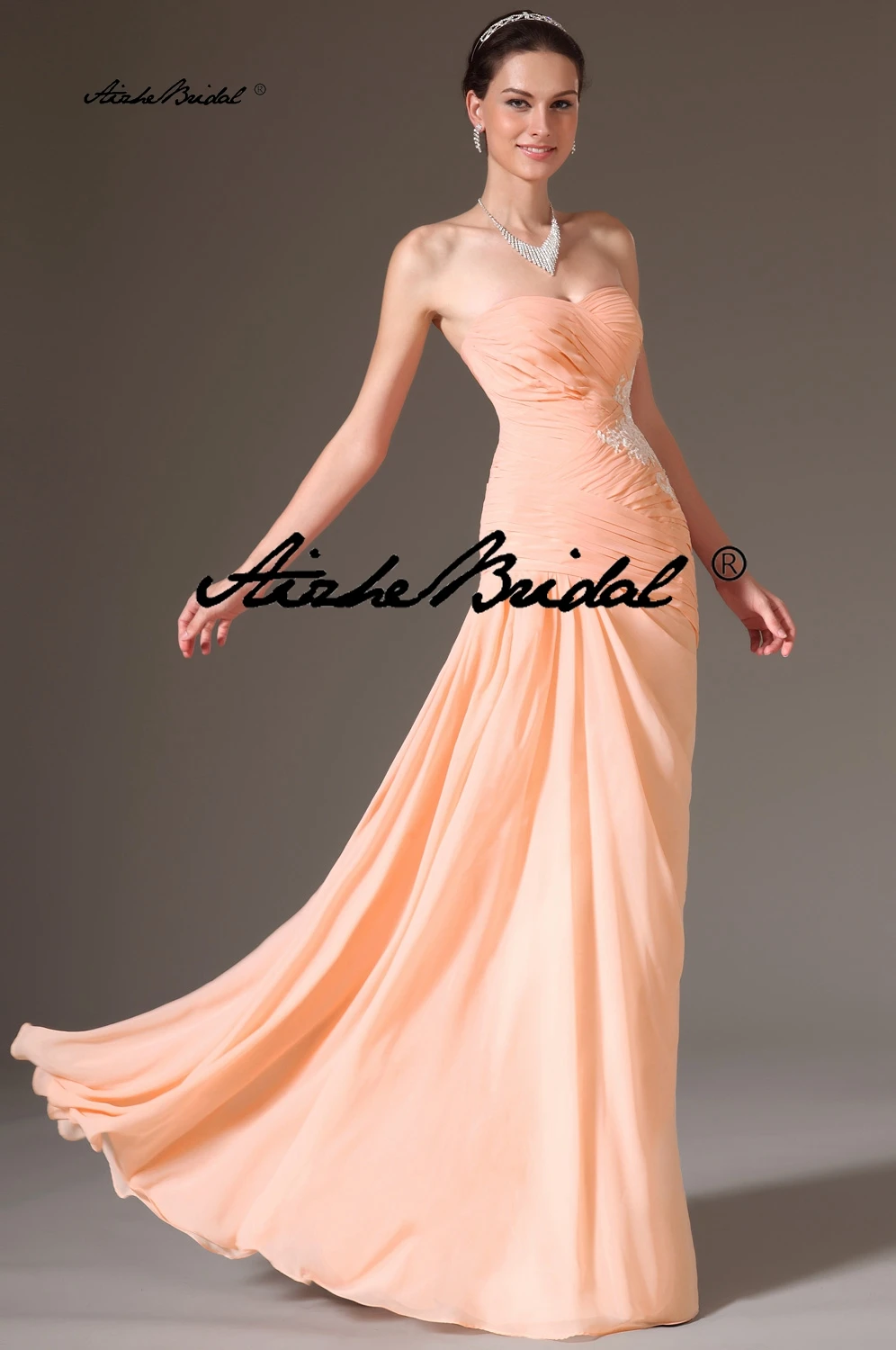 فساتين سهرة طويلة على شكل قلب على شكل حرف A بدون أكمام للحفلات الراقصة، فستان رسمي برتقالي أنيق #3