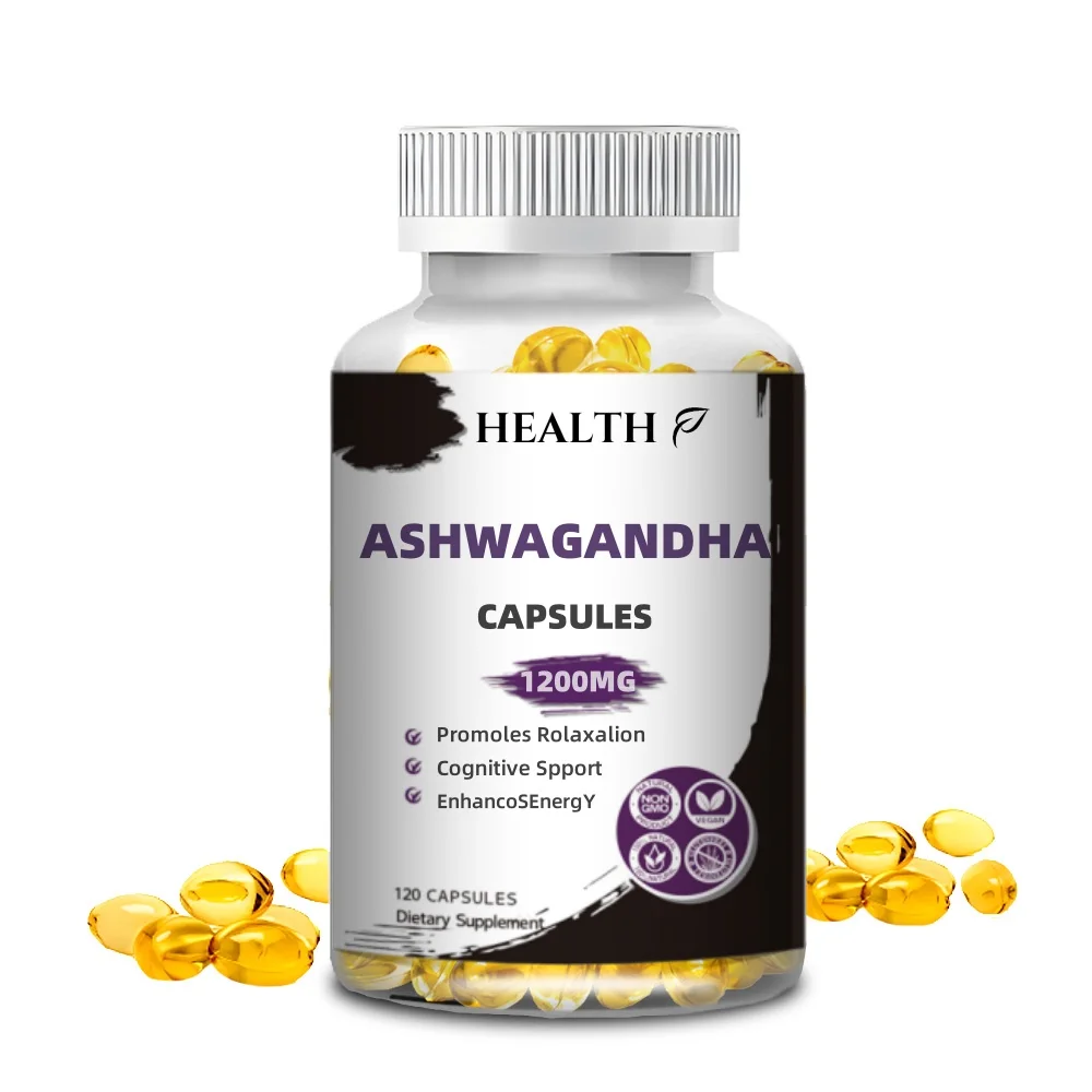 

Ashwagandha Herbal Supplement 1200mg, 120 Capsules - Vegetarian, Non-GMO, Gluten Free, Ashwagandha Root