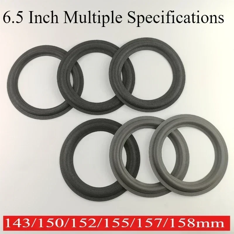 2Pcs 6.5 Inch Speaker Foam Edges Surround Rings Repair Part for Speaker Repair DIY Surround Edges Dustproof Rings Improved Bass