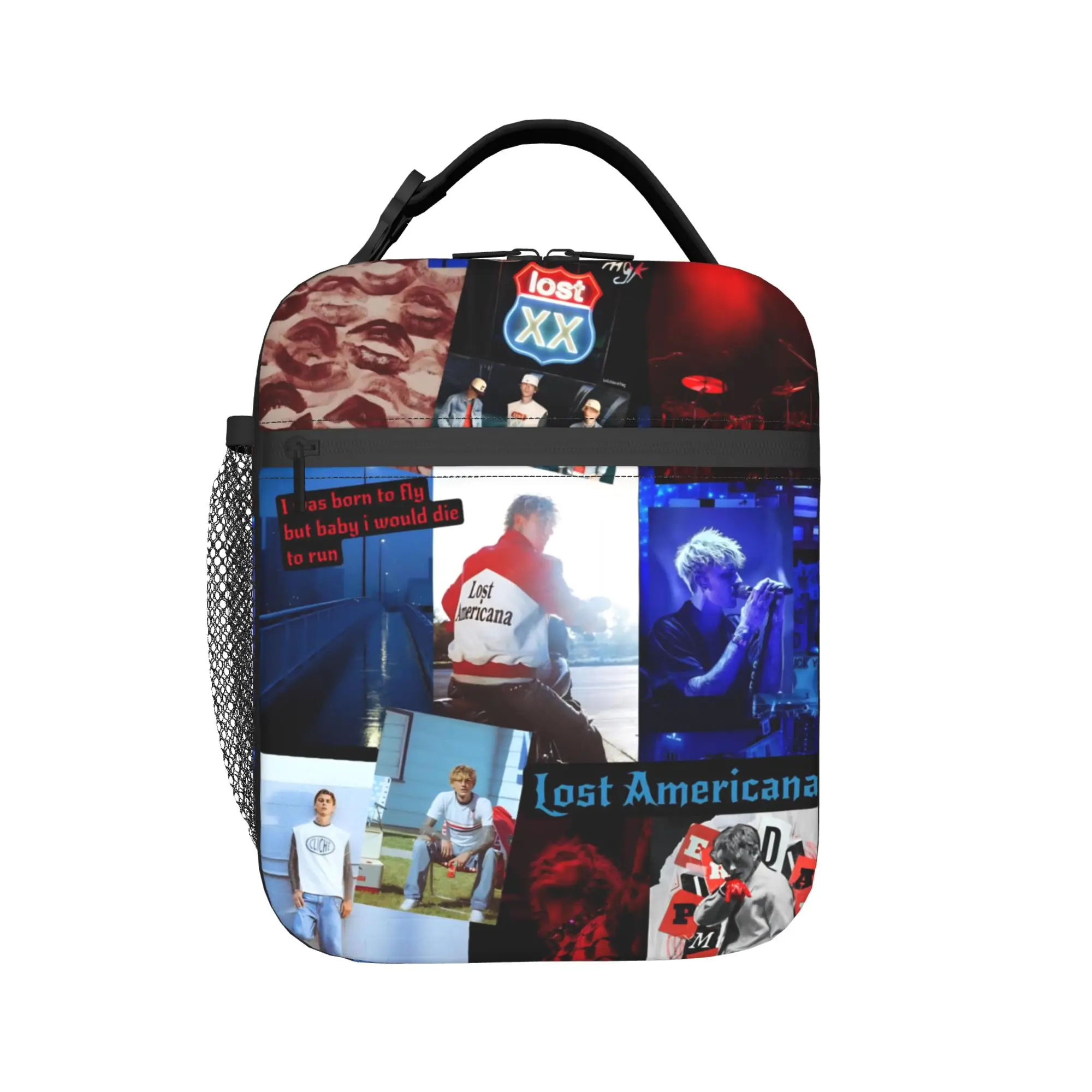 

MGK Lost Americana Tour 2025-2026 Thermal Insulated Lunch Bag for Work Portable Food Bag Men Women Thermal Cooler Food Box