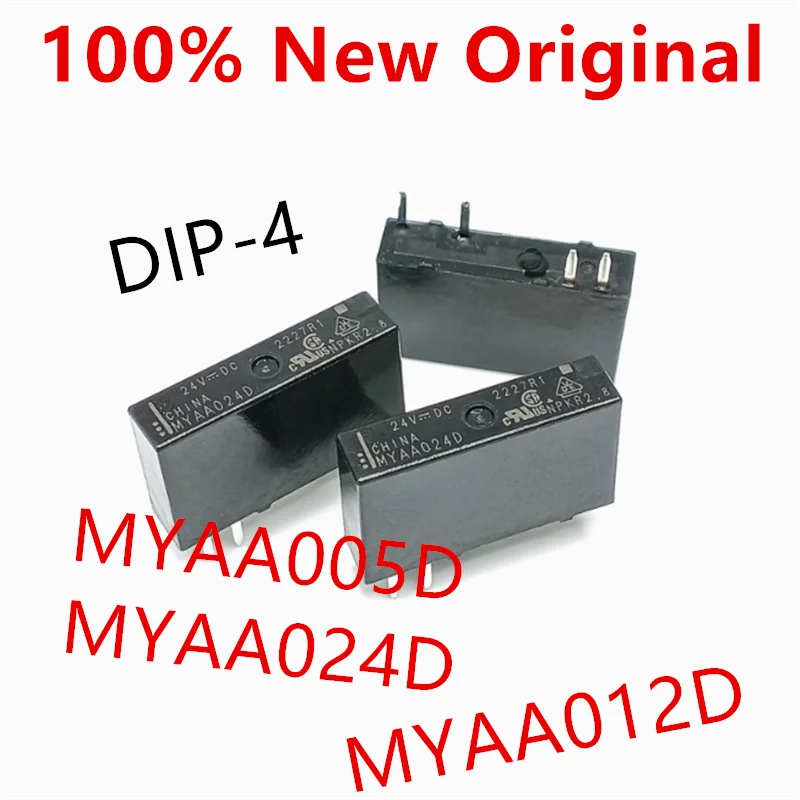 10piece  MYAA005D 、MYAA024D 、MYAA012D  DIP-4   New power relay  FTR-MYAA005D 、FTR-MYAA024D