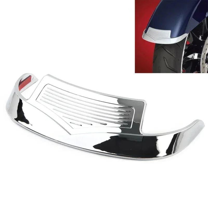 Chrome Motorcycle Front Fender Accent Trim For Harley FLH Models Road King Custom FLHRS Classic