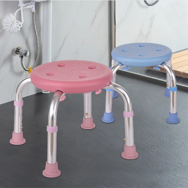 Non-slip Bath Chairs 4 Gears Height Adjustable Elderly Bath Tub Shower Chair Bench Stool Seat Safe Bathroom Furniture Product