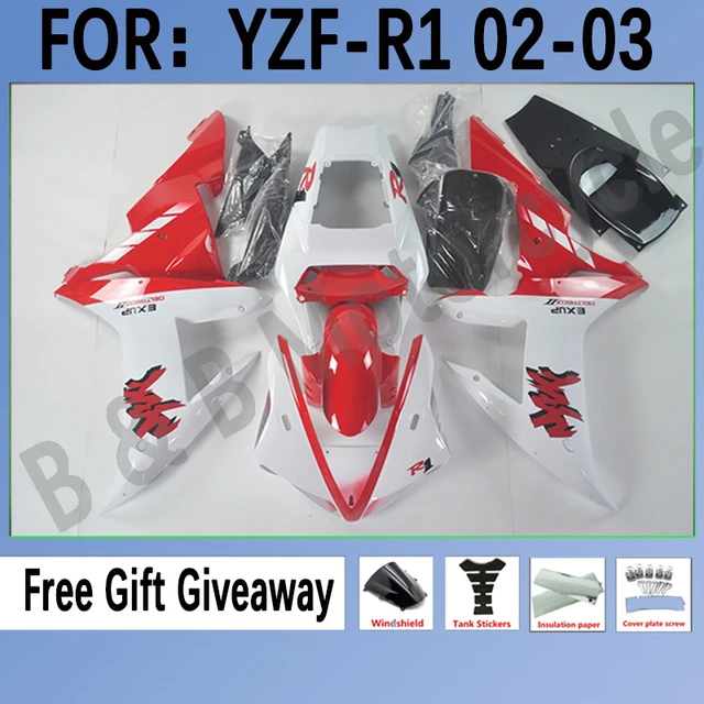 フェアリング 注射ABSフルフェアリングキットフィットヤマハYZF R1 02-03 BodyWork Glosblackボディ Injection ABS Full Fairing フェアリング 注射ABSフルフェアリングキットフィットヤマハYZF R1 02-03 BodyWork Glosblackボディ Injection ABS Full Fairing