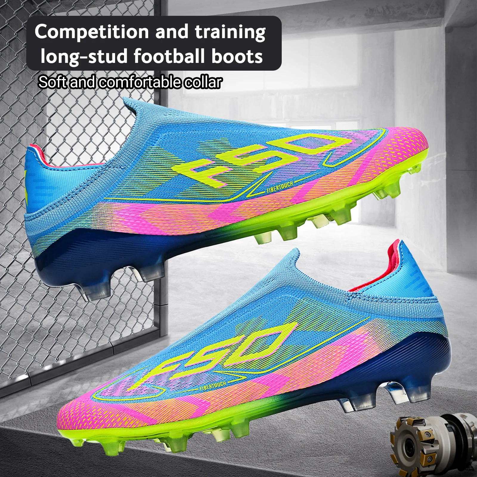 Upgraded Wear Resistant AG FG Football Shoes Skin-friendly PU Fabric Hard TPU Stud Stable Support Outdoor Natural Grass Sports