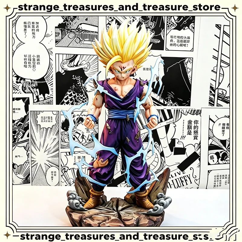 Nouvelle Statue GK Dragon Ball Z Super Saiyan 2 Gohan de 22 cm avec Socle Décoratif – Cadeau Anime