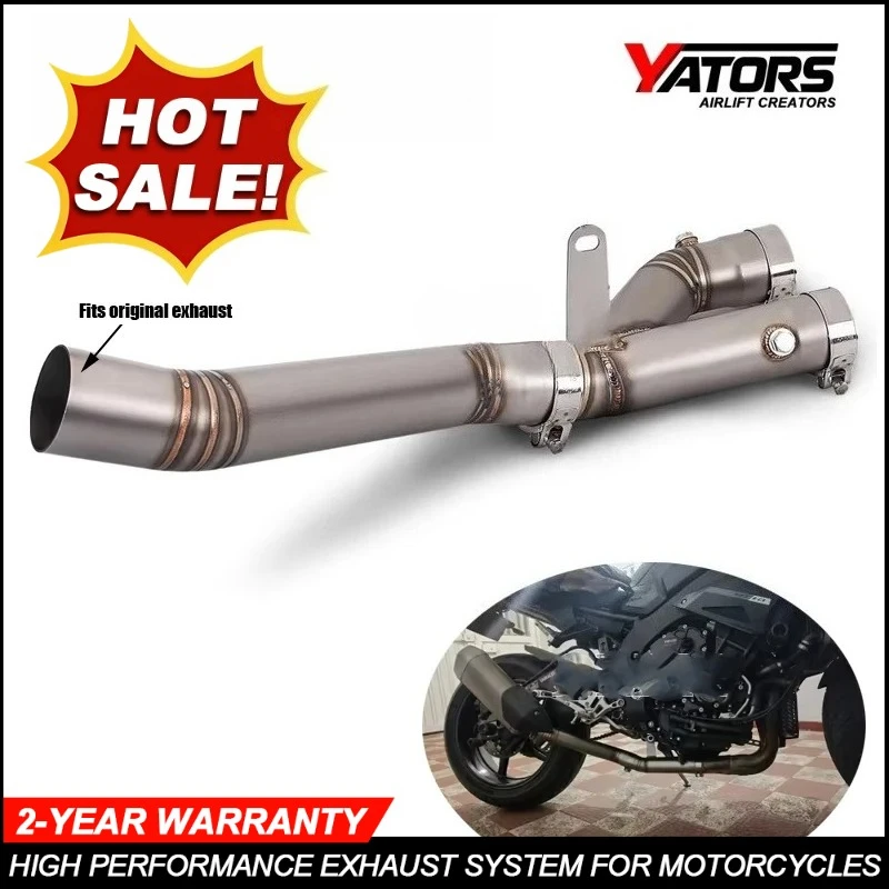Motorcycle FOR YZF R1 MT-10 MT10 FZ-10 Escape System Front Exhaust In-Second Exhaust Stainless Steel 2015-2025