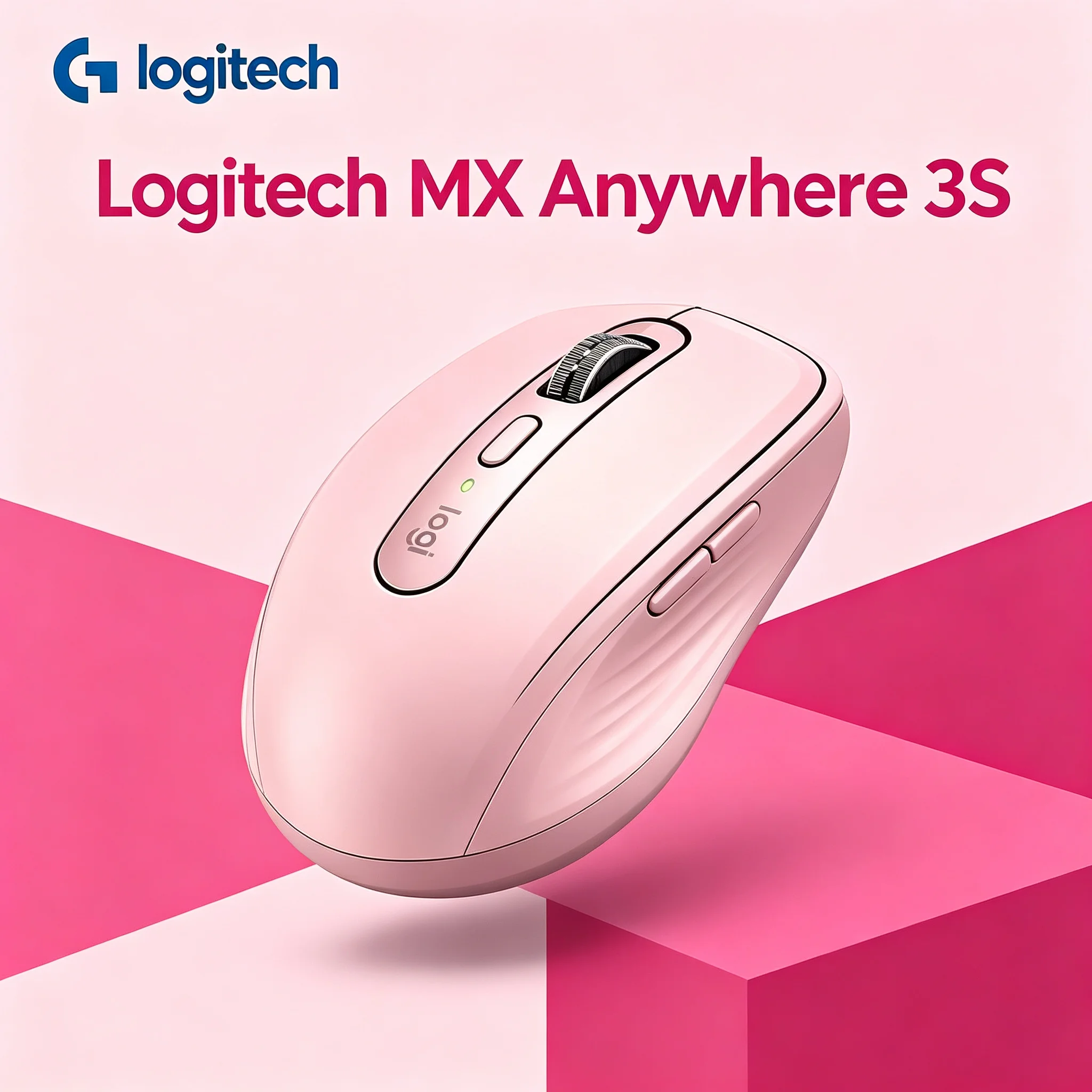 Logitech MX Anywhere 3S Wireless Office Mouse, Quiet Click, Fast Scroll Wheel, Travel Carry Friendly
