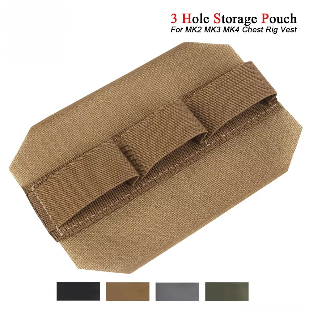 Portable Loop Panel Drop Bag Insert 3 Hole Bulk Bullet Storage Bag for MK2 MK3 MK4 Chest Mount Hunting Vest