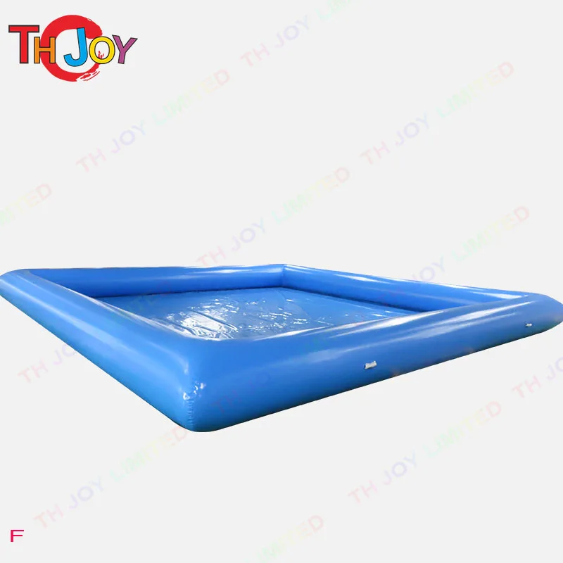 free air ship to door, 6x6x0.65m high inflatable pool, commercial blue inflatable swimming pool