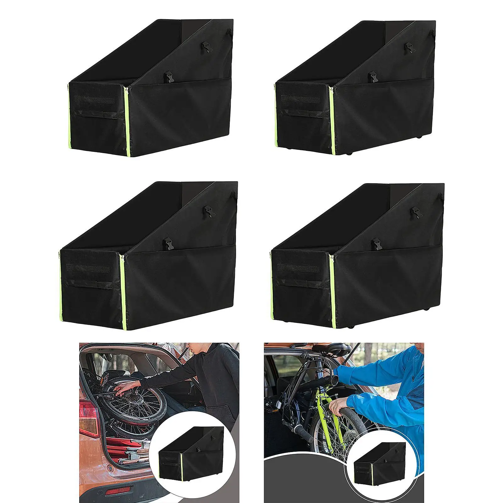 

Folding Bike Storage Box Zipper Protective Accessories Bike Transport Case