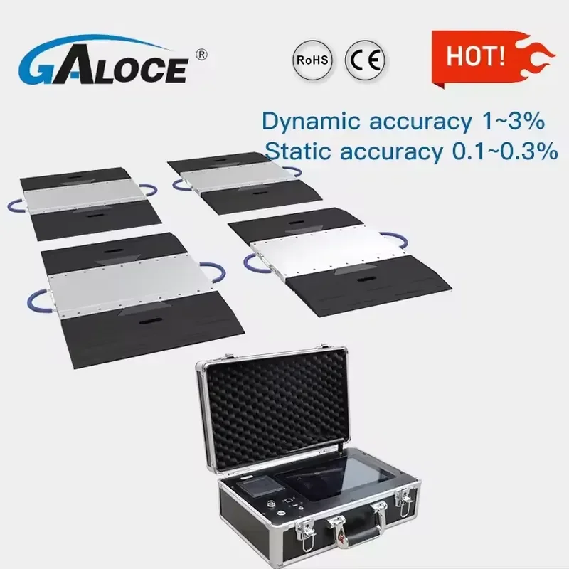 GPWA10 Portable Wireless Trailer Truck Axel Weighbridge Scale System Weigh Pad Wheel Weigher Truck Scale With Printer