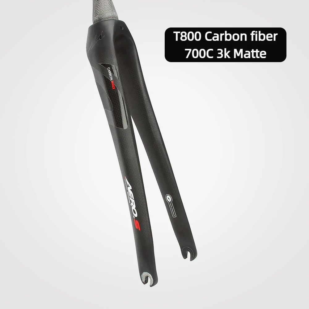 

Ullicyc Full carbon Road Cycling fork 700C Carbon Tapered & Non-tapered Fork 1-1/8 V Brake Quick Release 3K Matte Finish